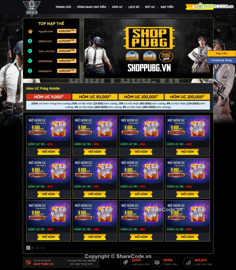 shop pubg mobile,vong quay pubg mobile,shop ban nick pubg mobile,code bán nick pubg,code shoppubg,nick pubgmobile và uc